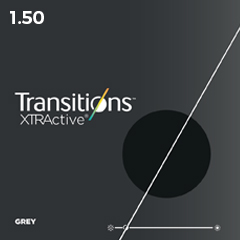 1.50 Transitions Xtra Active Gray